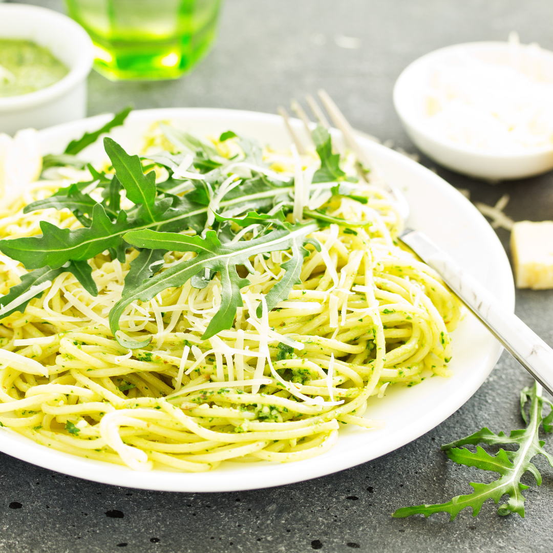 Chef Jess' Lemony Arugula Walnut Pesto