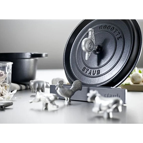 Bouton en acier inoxydable STAUB - Lapin