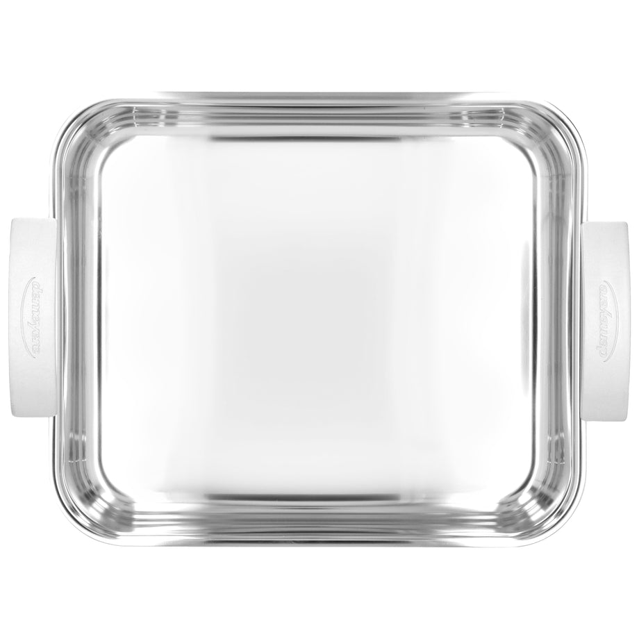 Rôtissoire rectangulaire DEMEYERE Industry 5 39 x 33 cm en acier inoxydable 18/10 + grille, argent