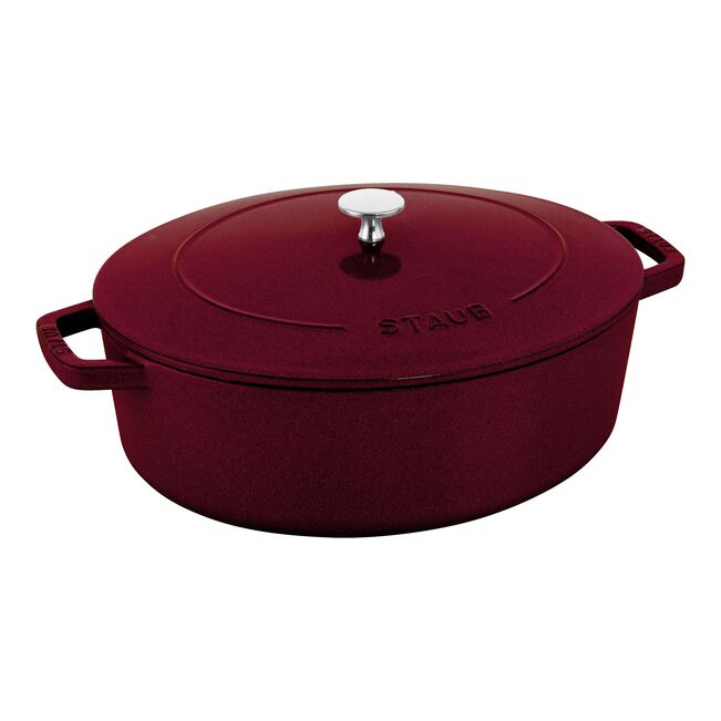 STAUB Fonte Cocotte ovale 6L - Bordeaux