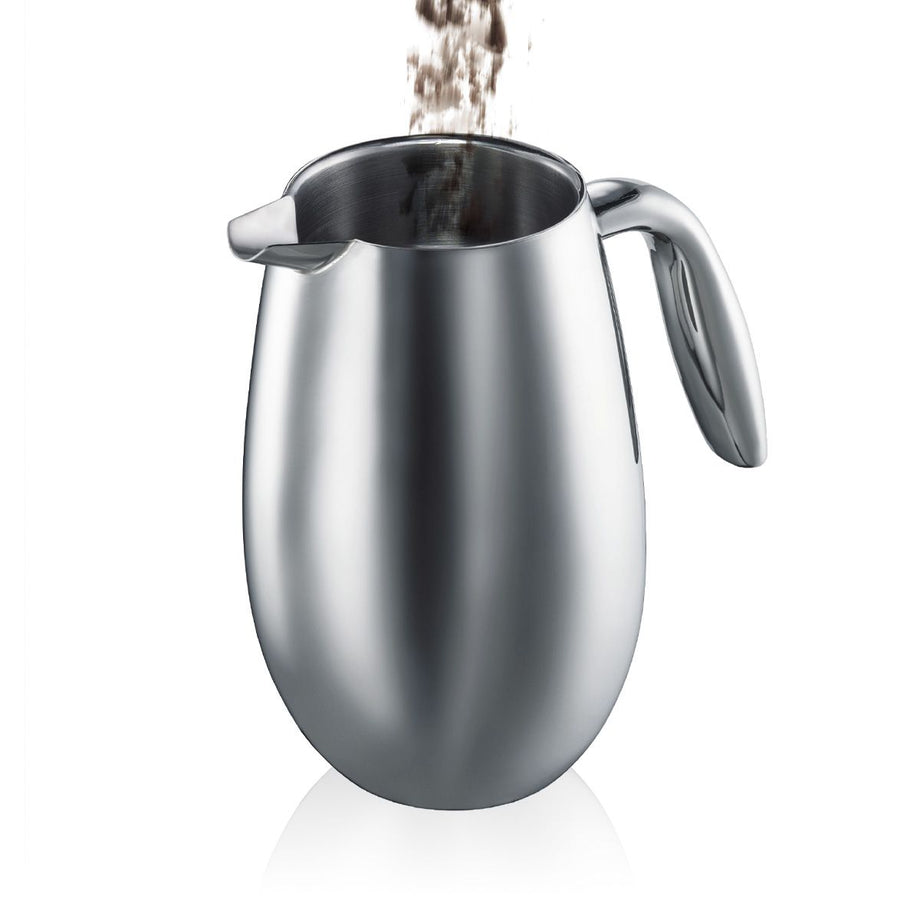 Cafetière Bodum Columbia à double paroi 8 tasses en acier inoxydable - 1,0 l / 34 oz