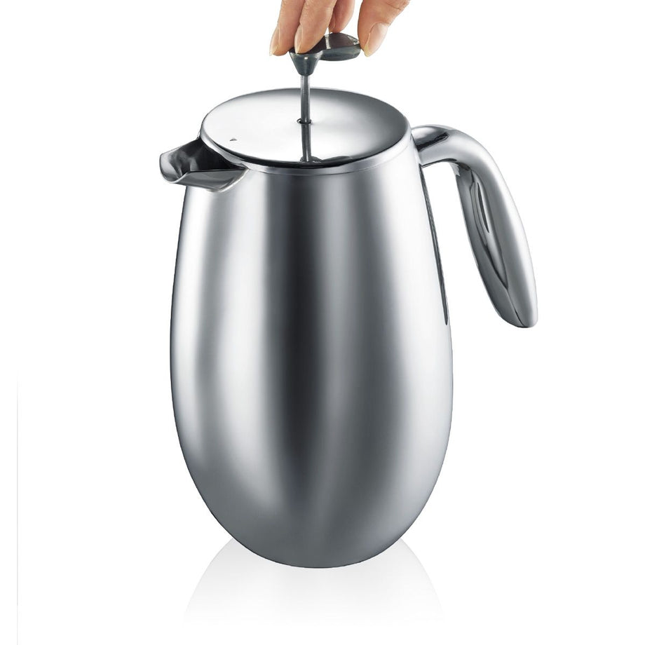 Cafetière Bodum Columbia à double paroi 8 tasses en acier inoxydable - 1,0 l / 34 oz