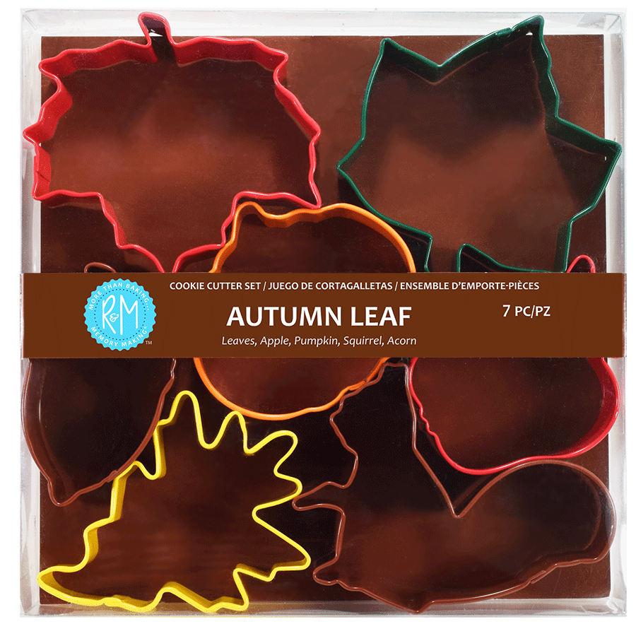 Emporte-pièces Couleur Feuille d'Automne R&M - Ensemble de 7 pièces