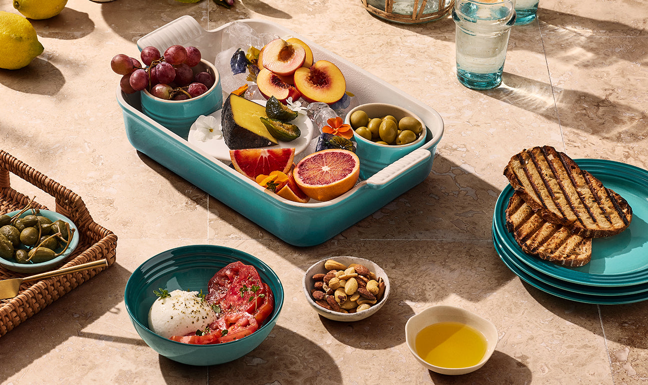 Le Creuset Heritage 2.3L Rectangular Dish - Bleu Riviera