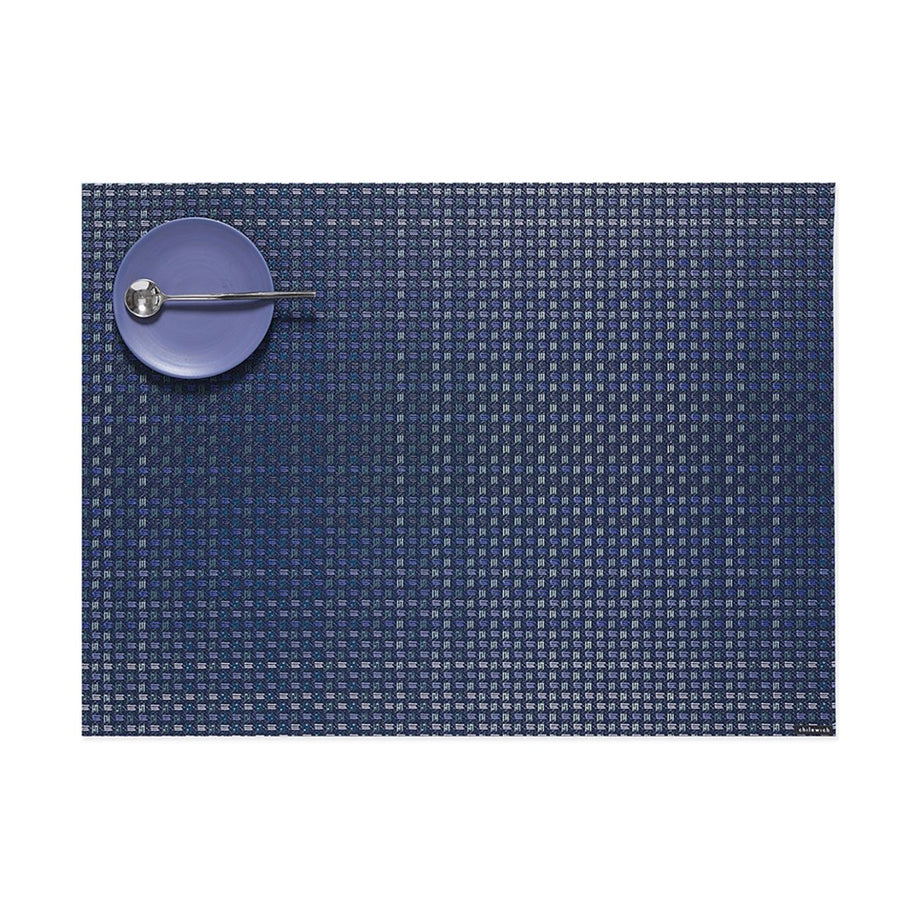 Chilewich Table Mats - Parade / Rectangle / Ocean 14" x 19"
