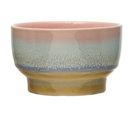 Creative Co-Op Reactive Glaze Stoneware Bowl - 3 Color Options