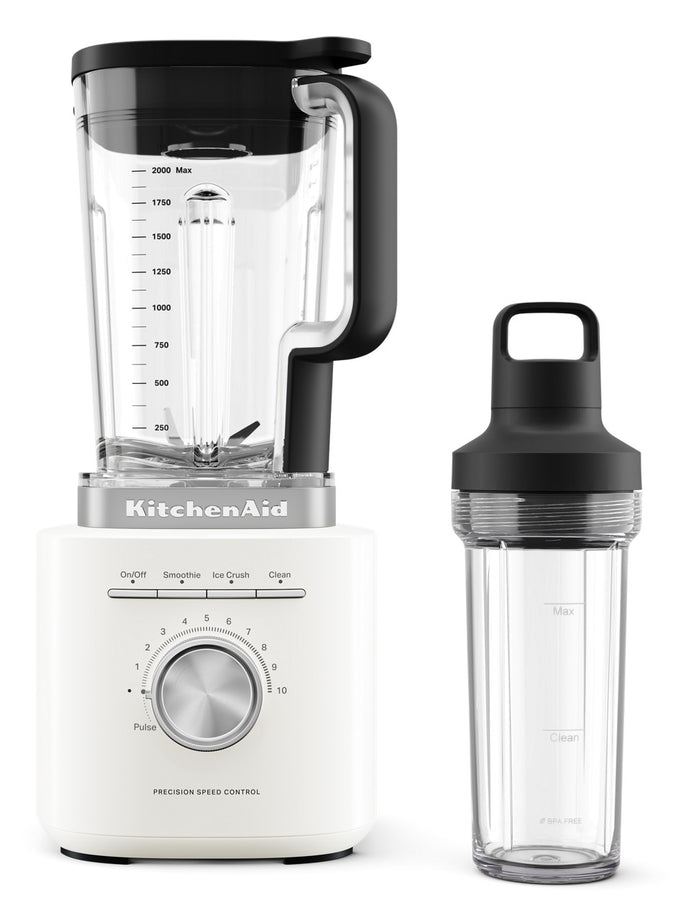 KitchenAid®  Pure Power Blender with Personal Blending Jar – Porcelain White