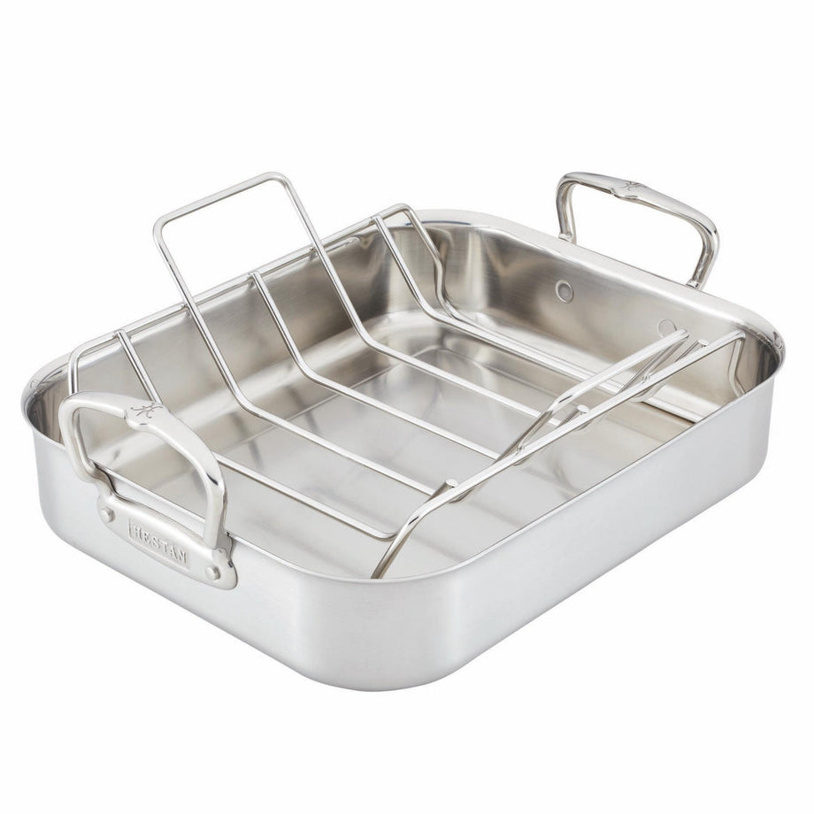 Rôtissoire en acier inoxydable Hestan Provisions - Grande / 16,5" x 11,8" x 3,5"