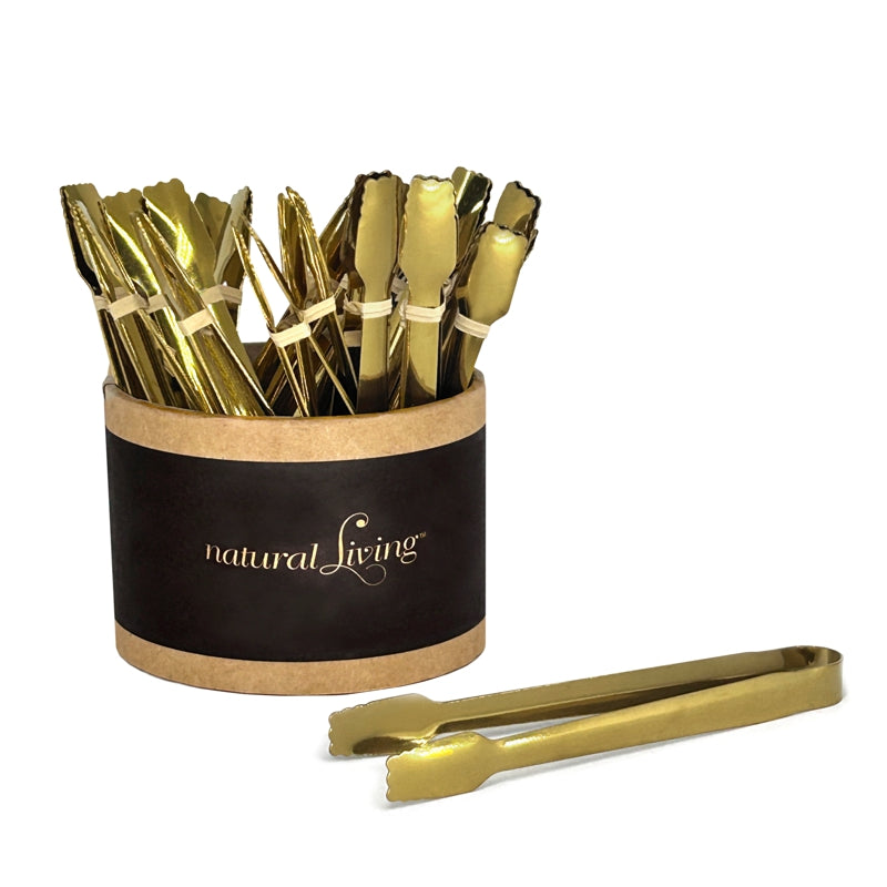 Petites pinces de service Natural Living - Or