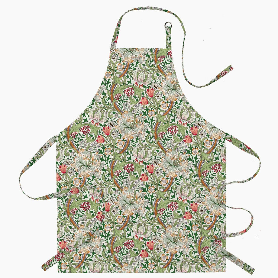 Tablier lavable William Morris - Lys doré