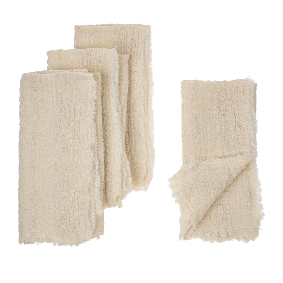 Serviette Indaba Savoie - Blanc cassé