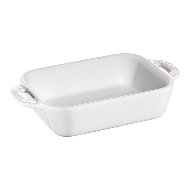 Plat rectangulaire en céramique STAUB - 400 ml / Blanc