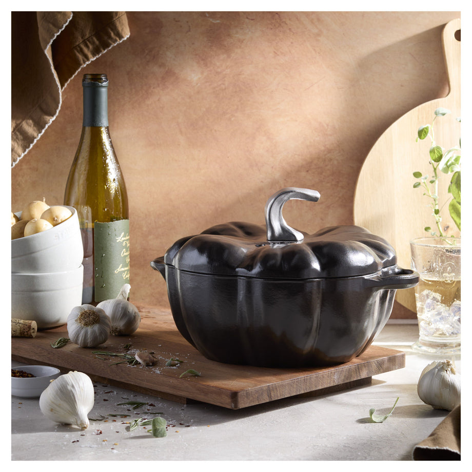 Staub La Cocotte Cocotte citrouille en fonte 3,5 L, Noir