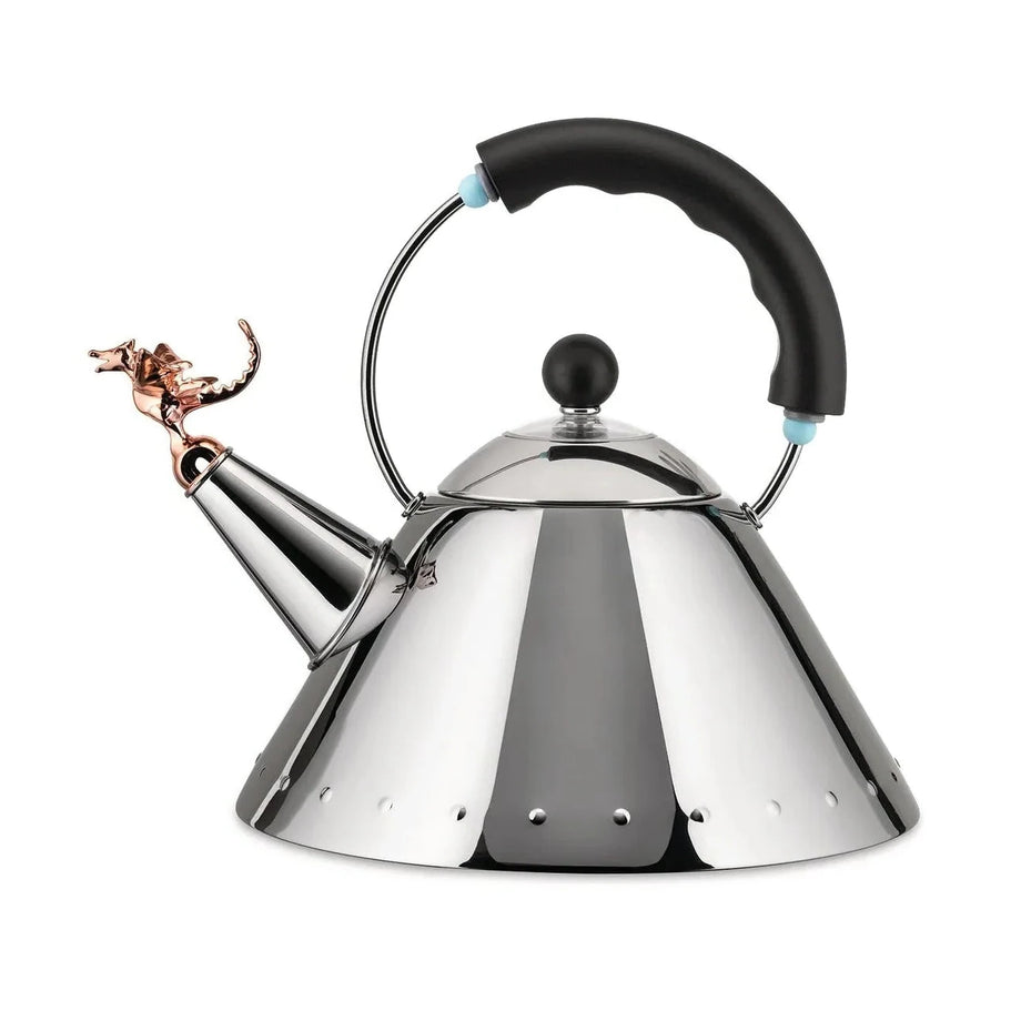 Bouilloire Alessi 9093RE X B Michael Graves avec sifflet Tea Rex