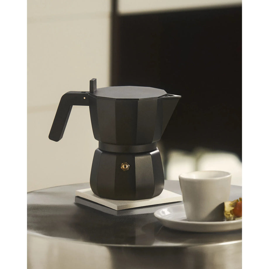 Cafetière espresso Moka Alessi – 6 tasses Noir