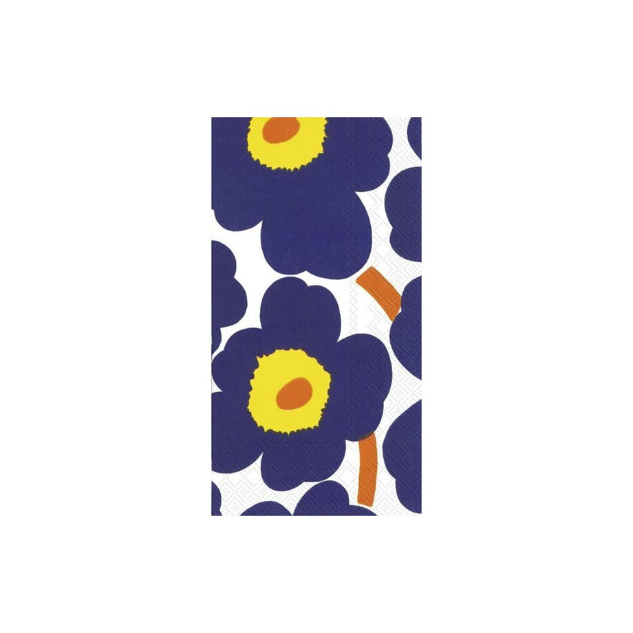 Serviettes en papier pour buffet Marimekko - UNIKKO Bleu foncé