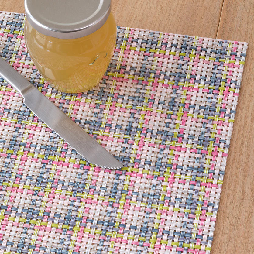 Sets de table Chilewich – Tissage panier / Rectangle / Bégonia - 14" x 19"
