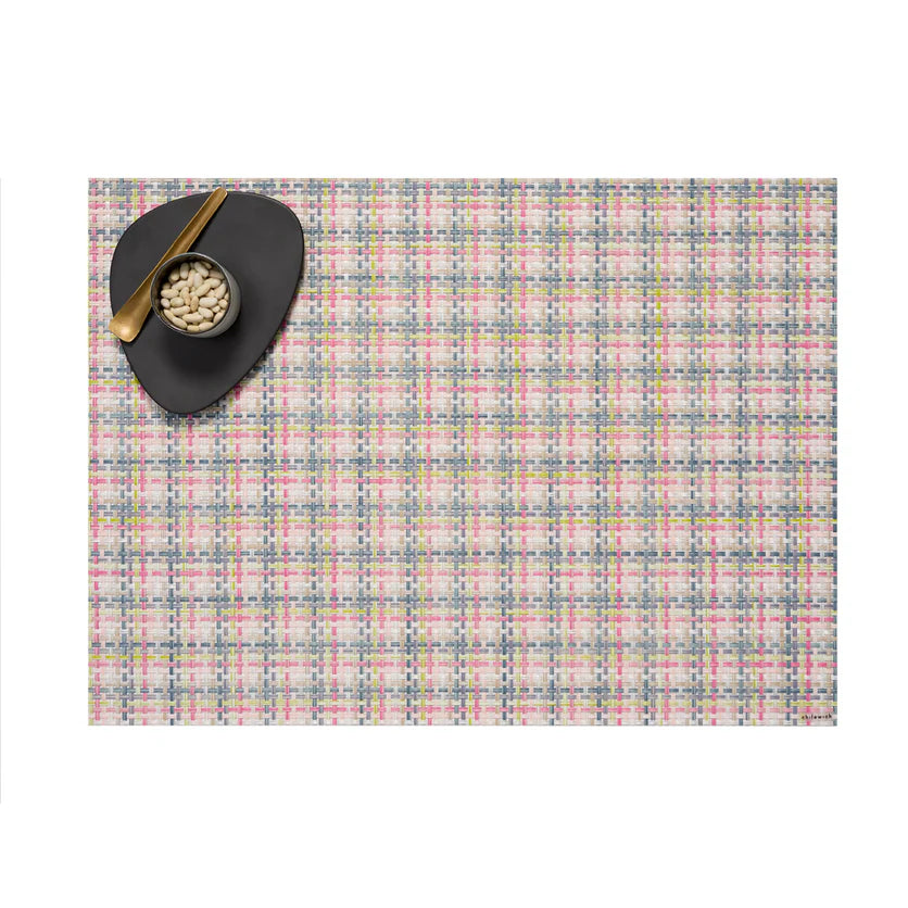 Sets de table Chilewich – Tissage panier / Rectangle / Bégonia - 14" x 19"