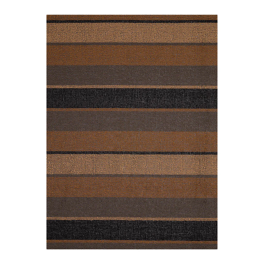 Chilewich Indoor Outdoor Shag Mat – Bold Stripe/ Rectangle / 18" x 28" / Honey
