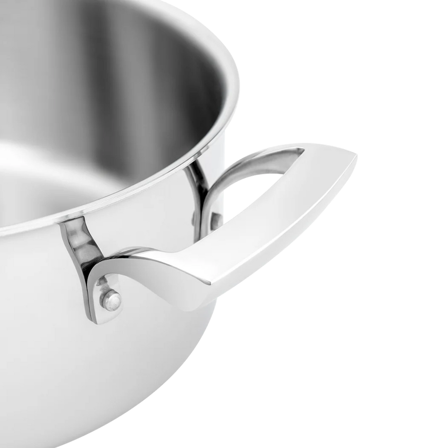 Casserole Browne Thermalloy à 3 couches avec couvercle, 4QT / 22 cm