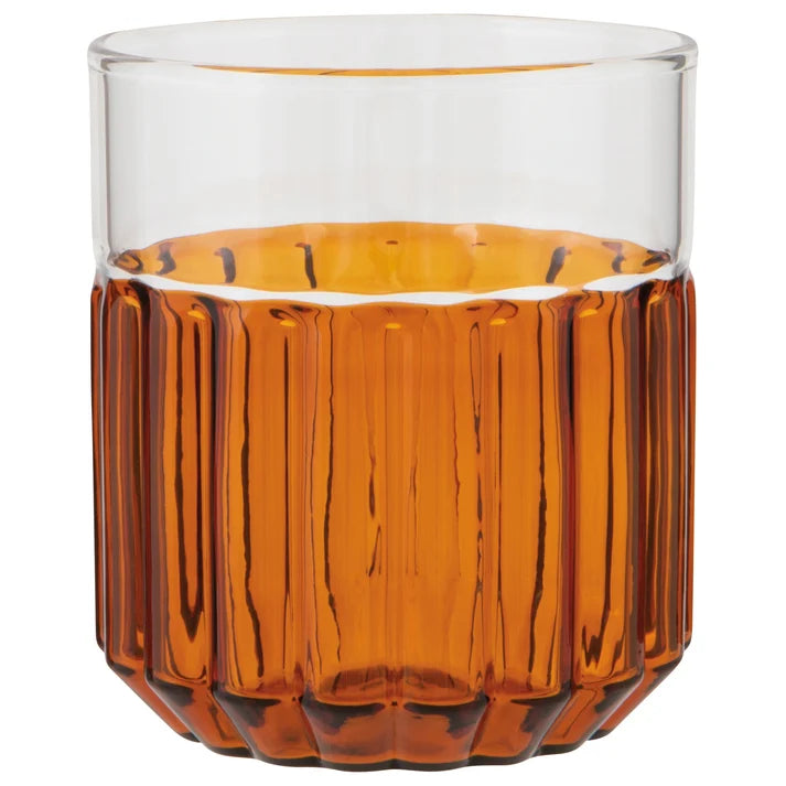 Danica Heirloom Verre Canalisé 12 oz - Ambre