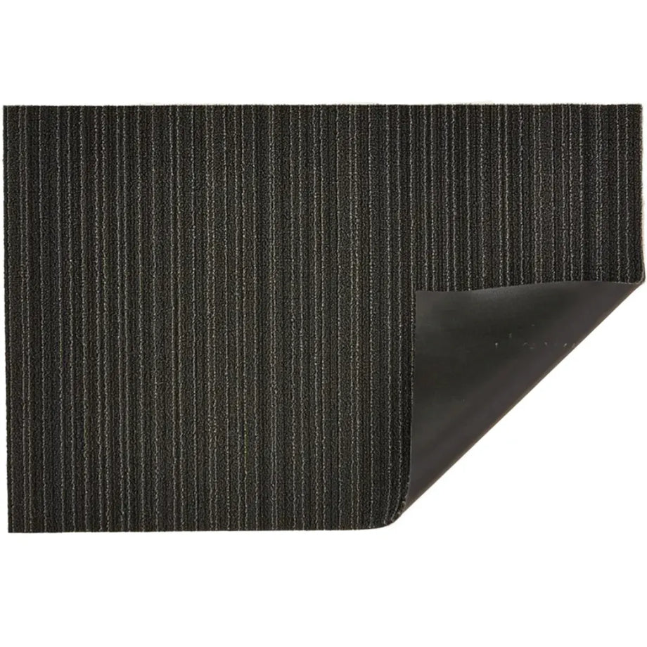 Chilewich Indoor Outdoor Shag Doormat - Skinny Stripe / Rectangle / Periwinkle / 24x36