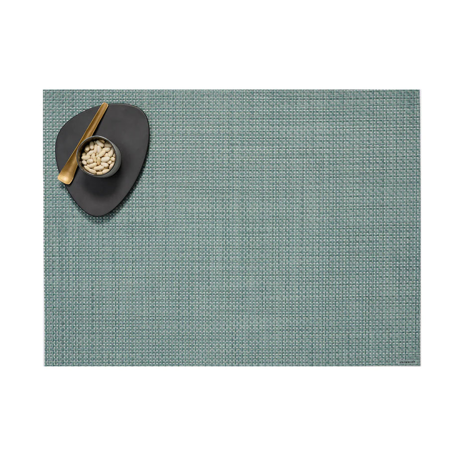 Sets de table Chilewich – Tissage panier / Rectangle / Céladon - 14" x 19"