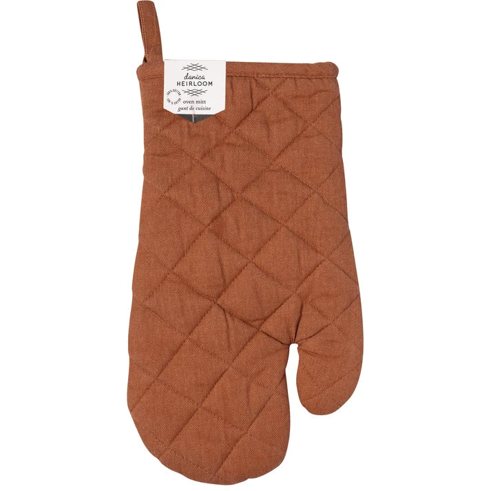 Danica Heirloom Stonewash Oven Mitt - Cinnamon Stick