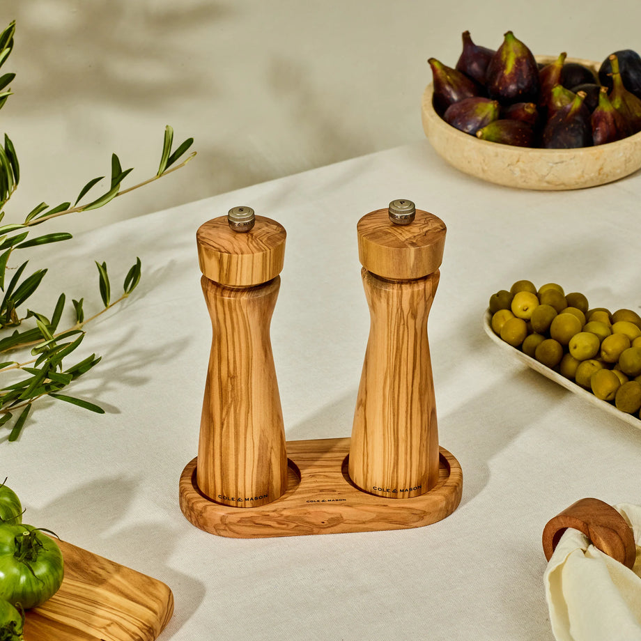 Plateau pour moulin Portobello en bois d'olivier Cole & Mason
