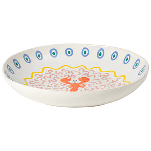 Costa Nova Low Serving Bowl - Summer Bliss / Lobster