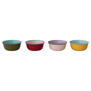 Creative Co-Op Enameled Stainless Steel Bowl - 4 Color Options