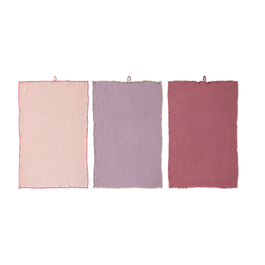 Torchon en tissu surdimensionné Creative Co-Op avec bord cousu - 3 options de couleur
