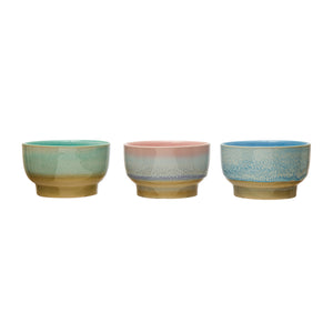 Creative Co-Op Reactive Glaze Stoneware Bowl - 3 Color Options
