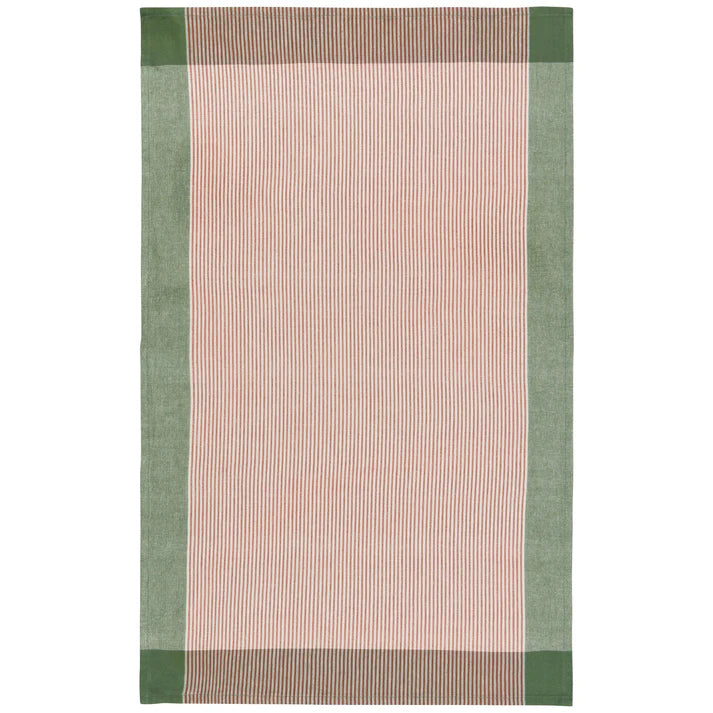 Danica Heirloom Array Stripe Dishtowel - Set of 2 / Jade Green