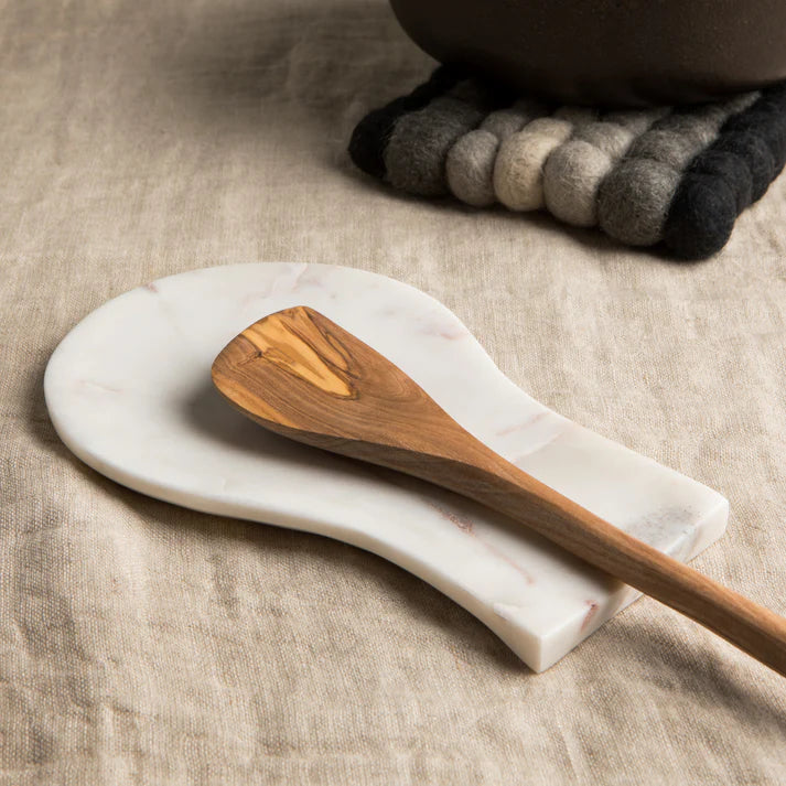 Danica Heirloom Repose-cuillère en Marbre - Blanc