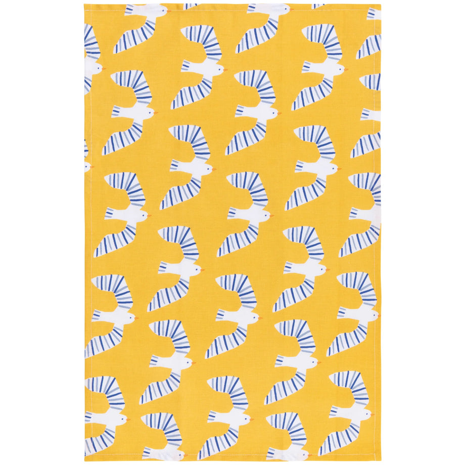 Torchon jacquard Danica Jubilee - Oisillon / Jaune