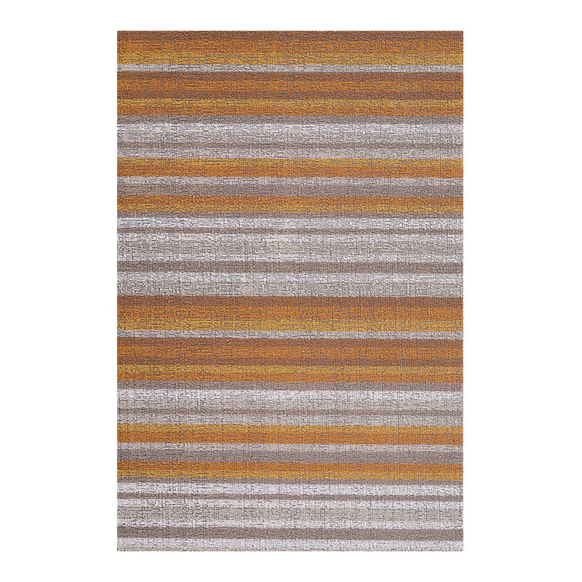 Chilewich Indoor Outdoor Shag Utility DoorMat - Horizon Stripe/ Rectangle / Desert /24x36"