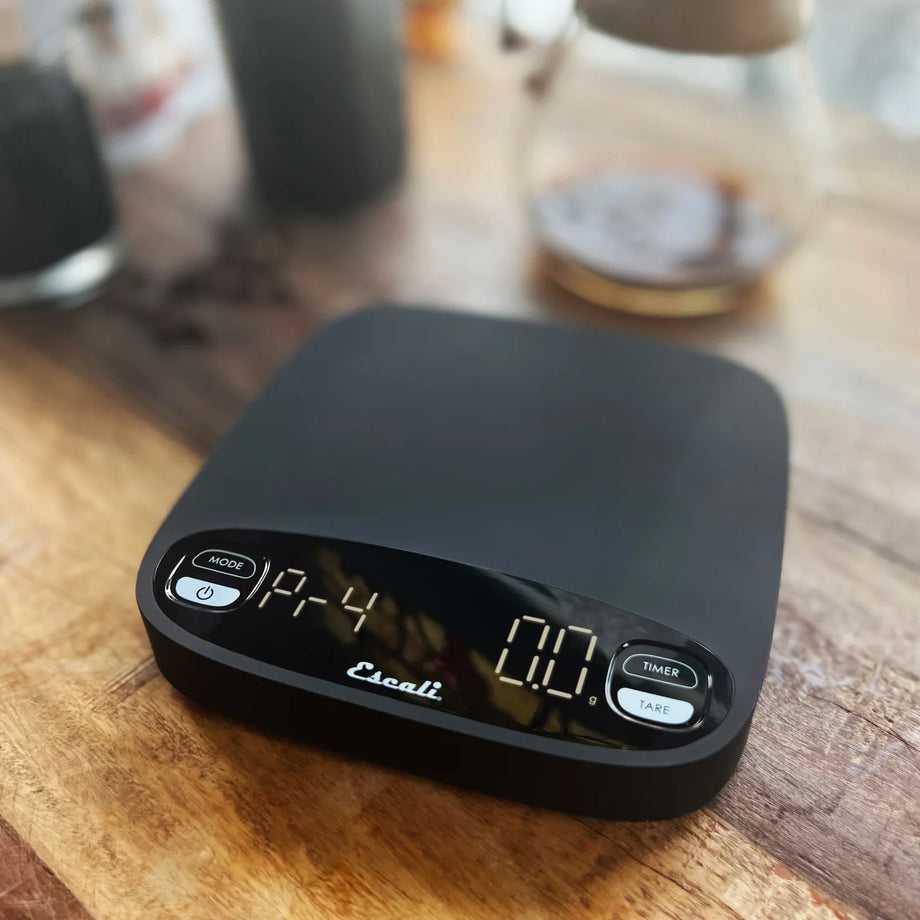 Escali Versi Digital Coffee Scale with Timer - Black
