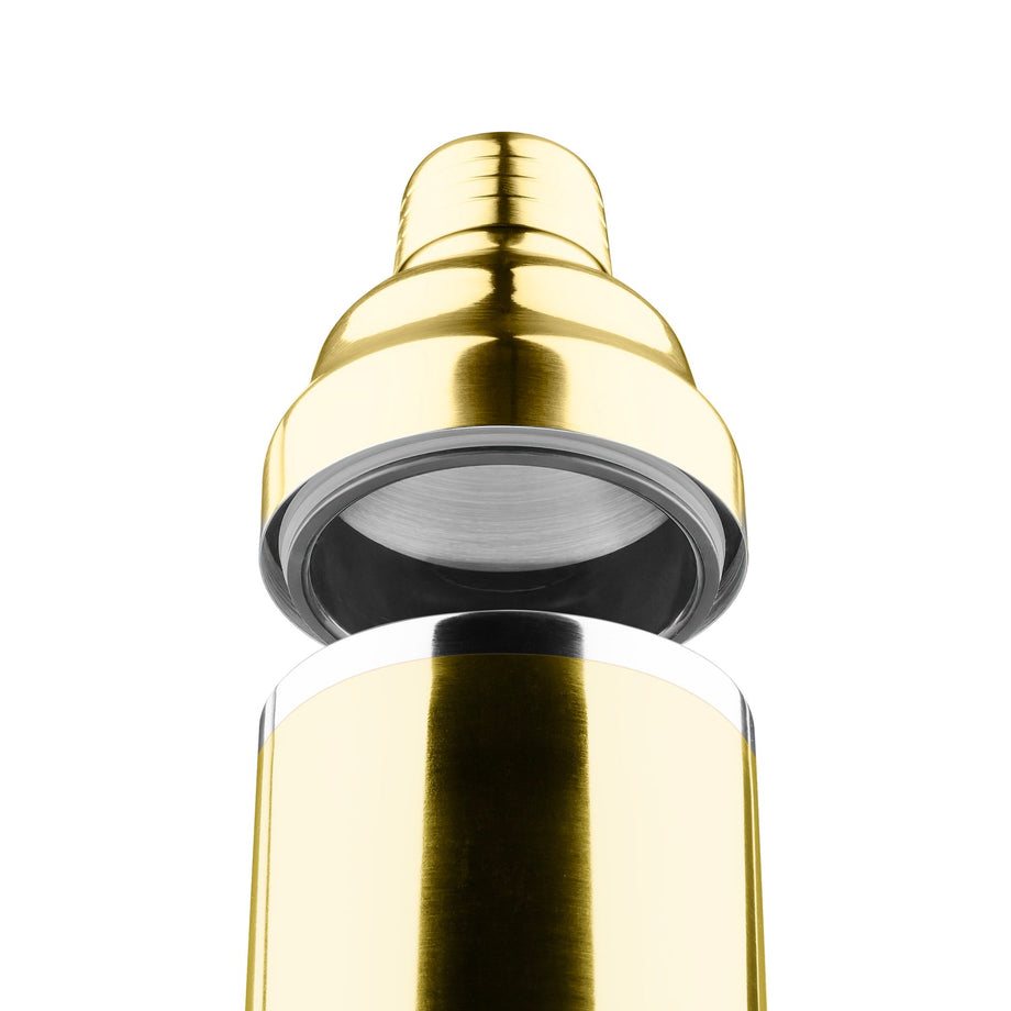 Shaker à cocktail en acier inoxydable à double paroi Final Touch - Laiton / 18 oz
