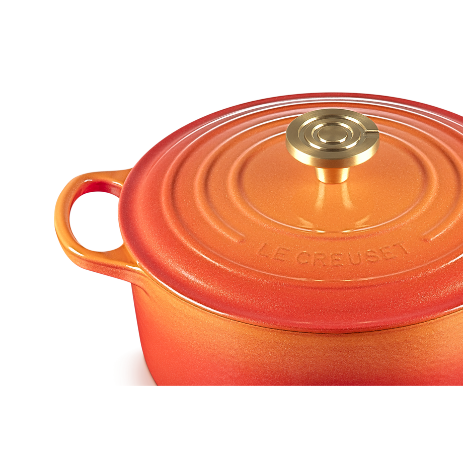 Cocotte ronde Le Creuset Signature 5,3L - Flamme Dorée