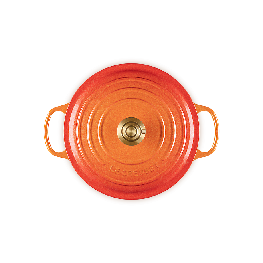 Cocotte ronde Le Creuset Signature 5,3L - Flamme Dorée