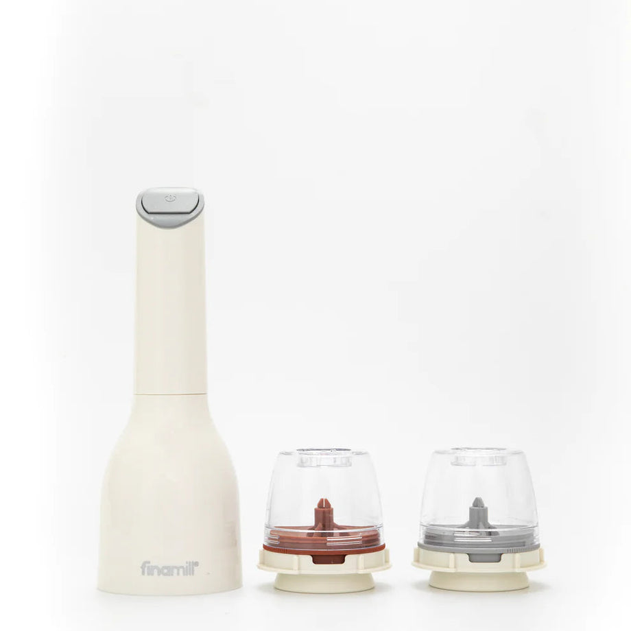 Moulin à batterie FinaMill avec FinaPod Poivre et FinaPod pro plus - Crème douce