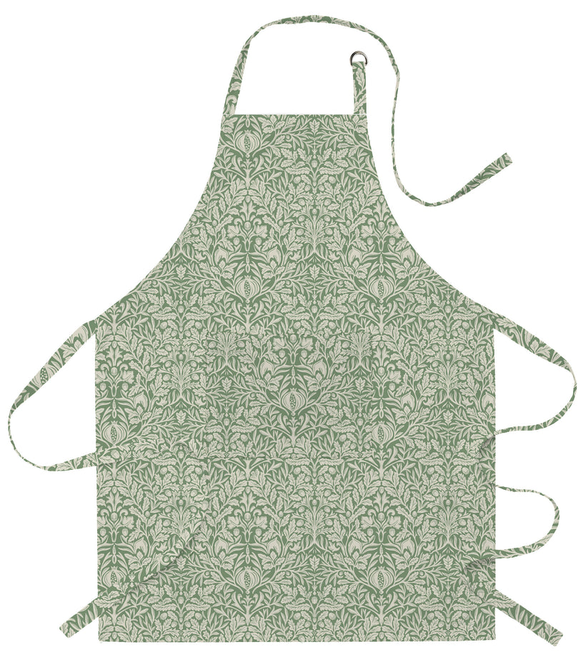 Tablier en coton William Morris – Gland Vert