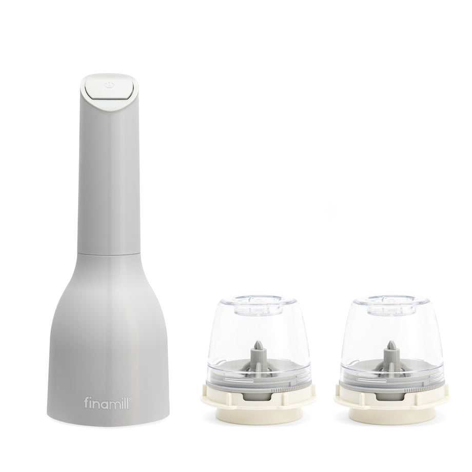 FinaMill Battery Grinder with 2 FinaPod Pro Plus Pods - Stone