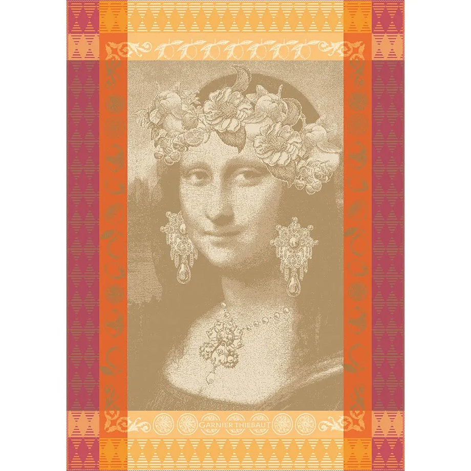 Torchon de cuisine Garnier-Thiebaut - Mona Lisa Cuivre