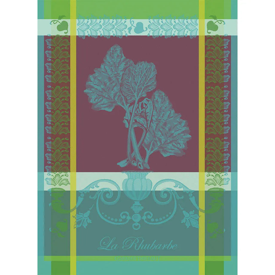 Torchons Garnier-Thiebaut - La Rhubarbe Turquoise