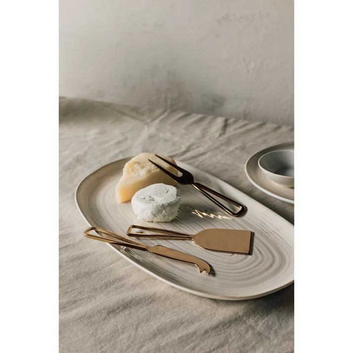 Danica Heirloom Cheese Knives - Set of 3 / Gold