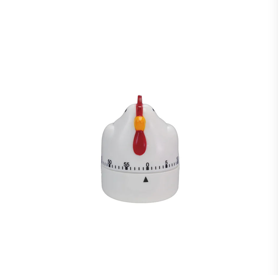 Hazel Mazel Rooster-Shaped Kitchen Timer – 1 Hour, 2-3/4" H