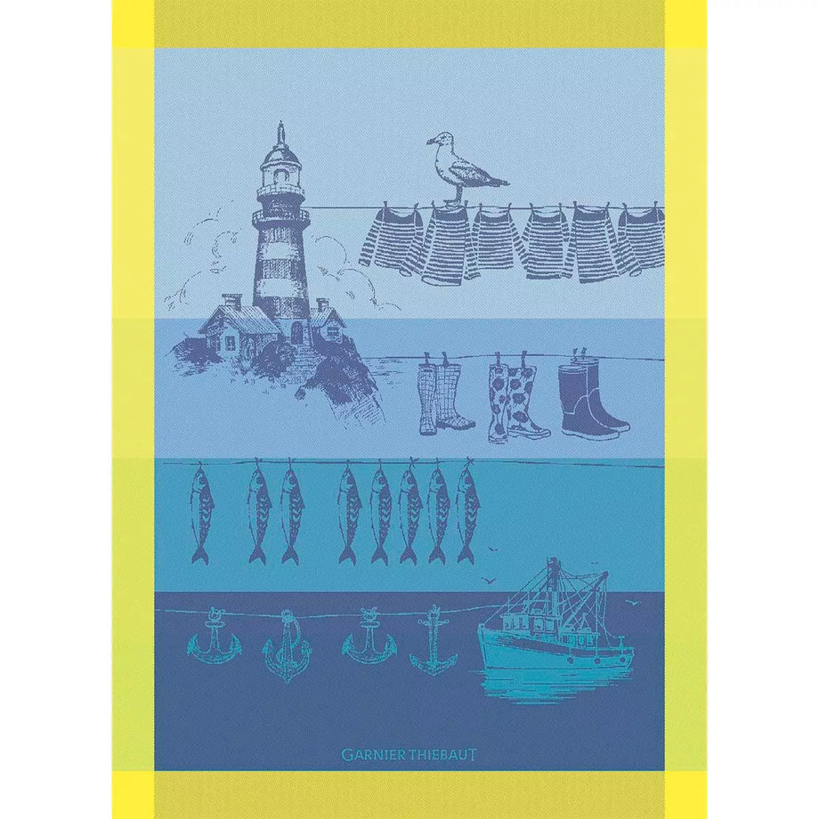 Garnier-Thiebaut Kitchen Towel - Destination Mer Cire