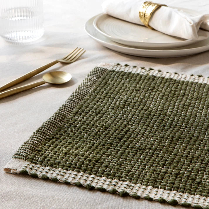 Danica Heirloom Lattice Placemat - Olive Branch